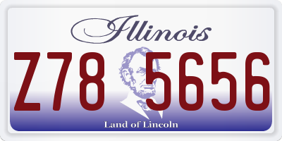IL license plate Z785656