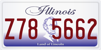 IL license plate Z785662