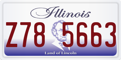 IL license plate Z785663