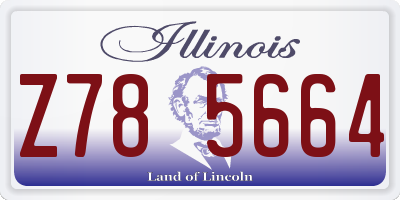 IL license plate Z785664