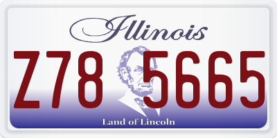 IL license plate Z785665