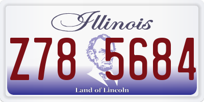 IL license plate Z785684