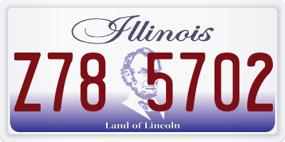 IL license plate Z785702
