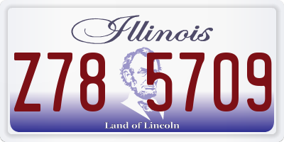 IL license plate Z785709