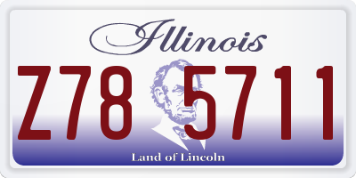 IL license plate Z785711
