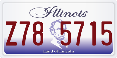 IL license plate Z785715