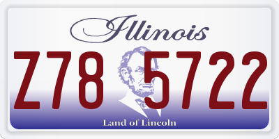 IL license plate Z785722