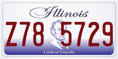 IL license plate Z785729