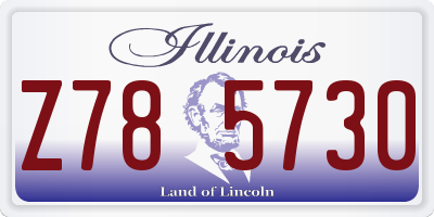 IL license plate Z785730