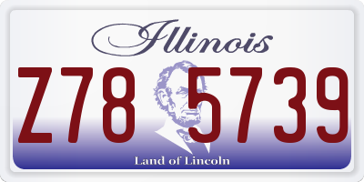 IL license plate Z785739