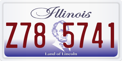 IL license plate Z785741