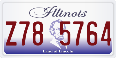 IL license plate Z785764