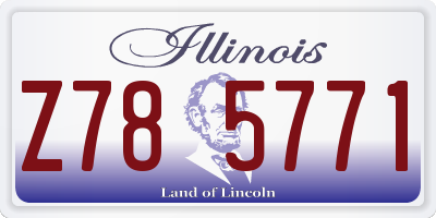 IL license plate Z785771