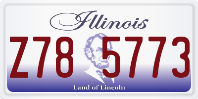 IL license plate Z785773