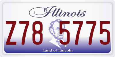 IL license plate Z785775