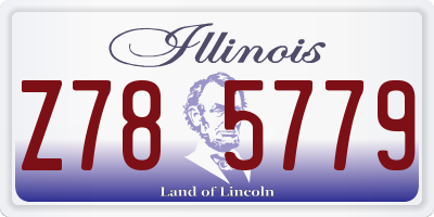 IL license plate Z785779