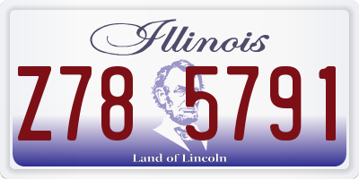 IL license plate Z785791