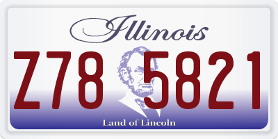 IL license plate Z785821