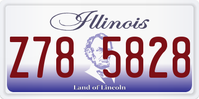 IL license plate Z785828