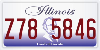 IL license plate Z785846