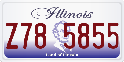 IL license plate Z785855