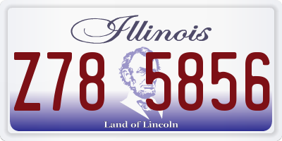 IL license plate Z785856
