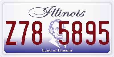 IL license plate Z785895