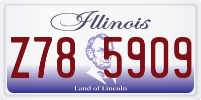 IL license plate Z785909