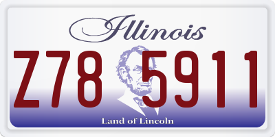 IL license plate Z785911