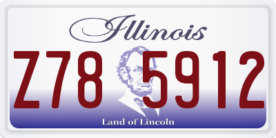 IL license plate Z785912