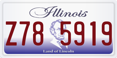 IL license plate Z785919