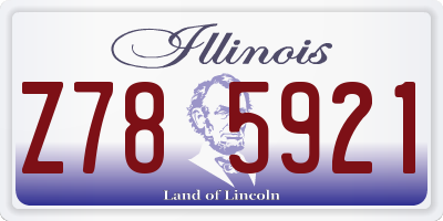 IL license plate Z785921