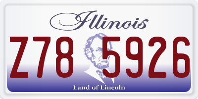 IL license plate Z785926