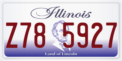IL license plate Z785927