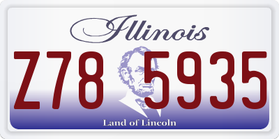 IL license plate Z785935