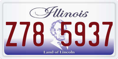 IL license plate Z785937