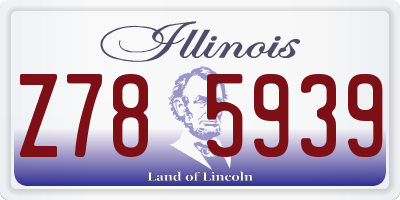 IL license plate Z785939
