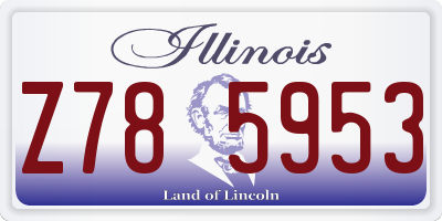 IL license plate Z785953