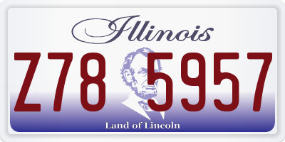 IL license plate Z785957