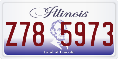 IL license plate Z785973