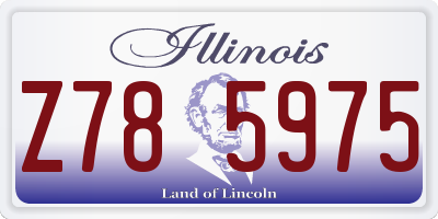 IL license plate Z785975