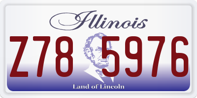 IL license plate Z785976