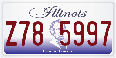 IL license plate Z785997