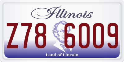 IL license plate Z786009