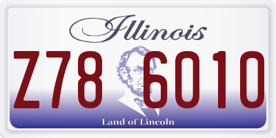 IL license plate Z786010