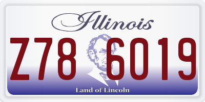IL license plate Z786019
