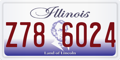 IL license plate Z786024