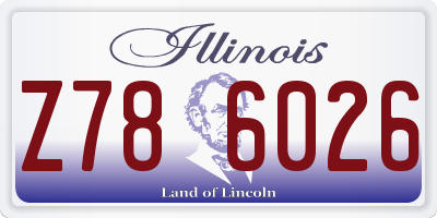 IL license plate Z786026