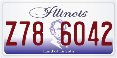 IL license plate Z786042