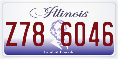 IL license plate Z786046